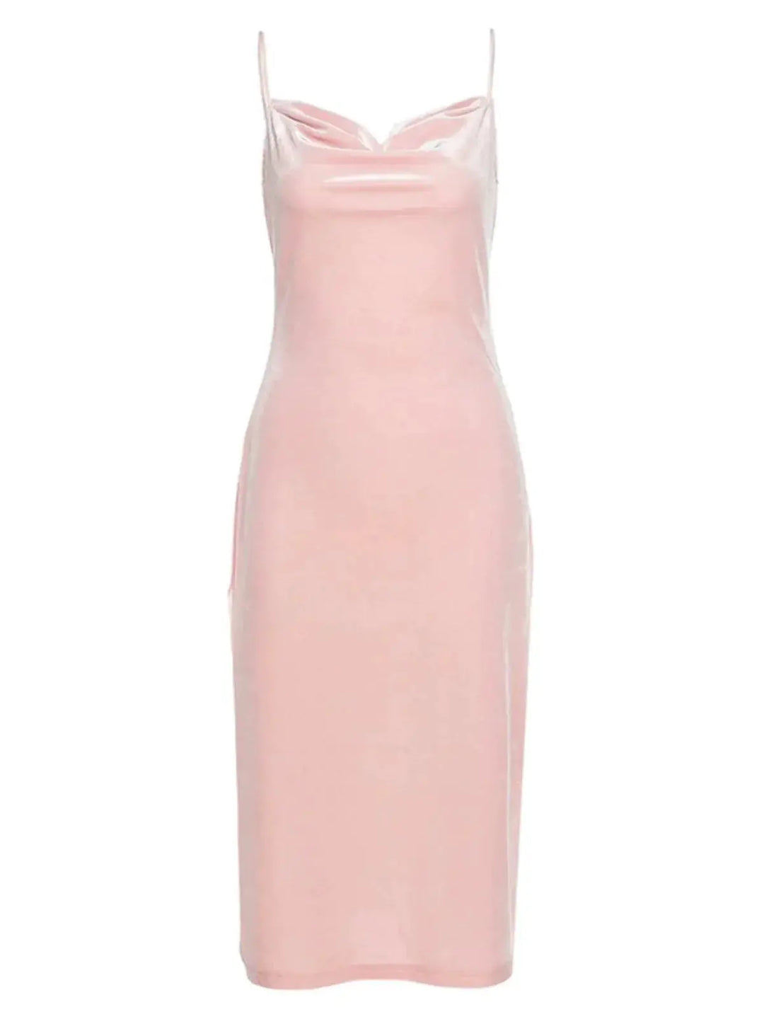 Velvet Low Cut Bodycon Dress For Elegant Evening Wear