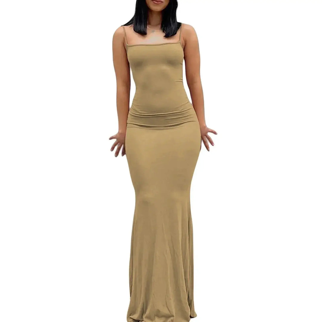 Y2K Sexy Bodycon Long Dress Elegant Summer Evening Wear