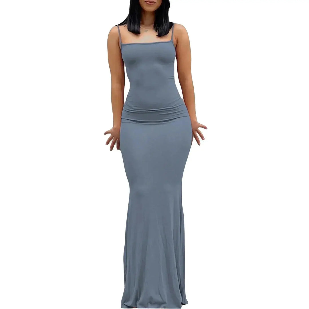 Y2K Sexy Bodycon Long Dress Elegant Summer Evening Wear