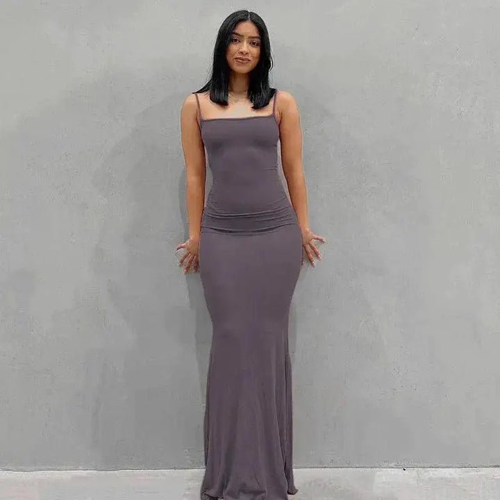 Y2K Sexy Bodycon Long Dress Elegant Summer Evening Wear