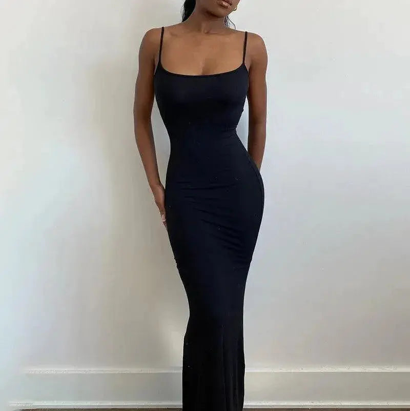 Y2K Sexy Bodycon Long Dress Elegant Summer Evening Wear
