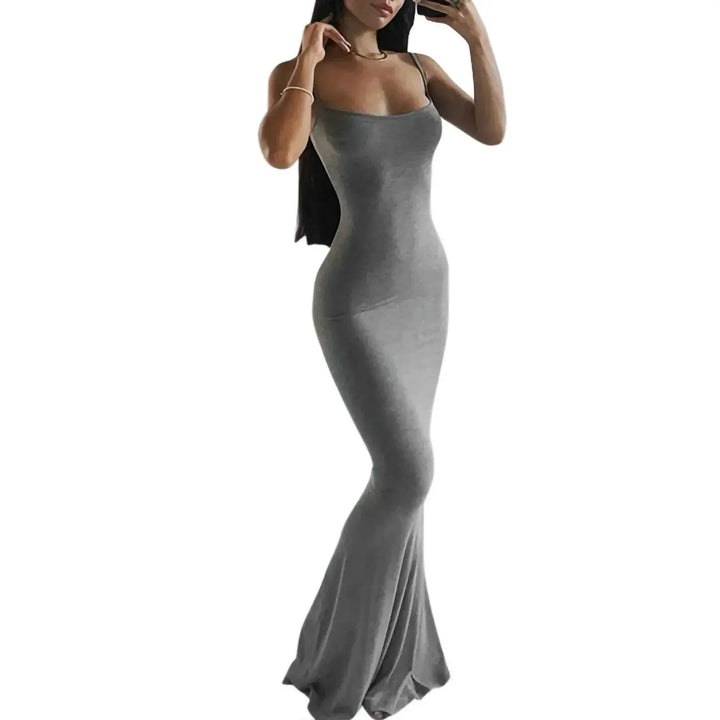 Y2K Sexy Bodycon Long Dress Elegant Summer Evening Wear
