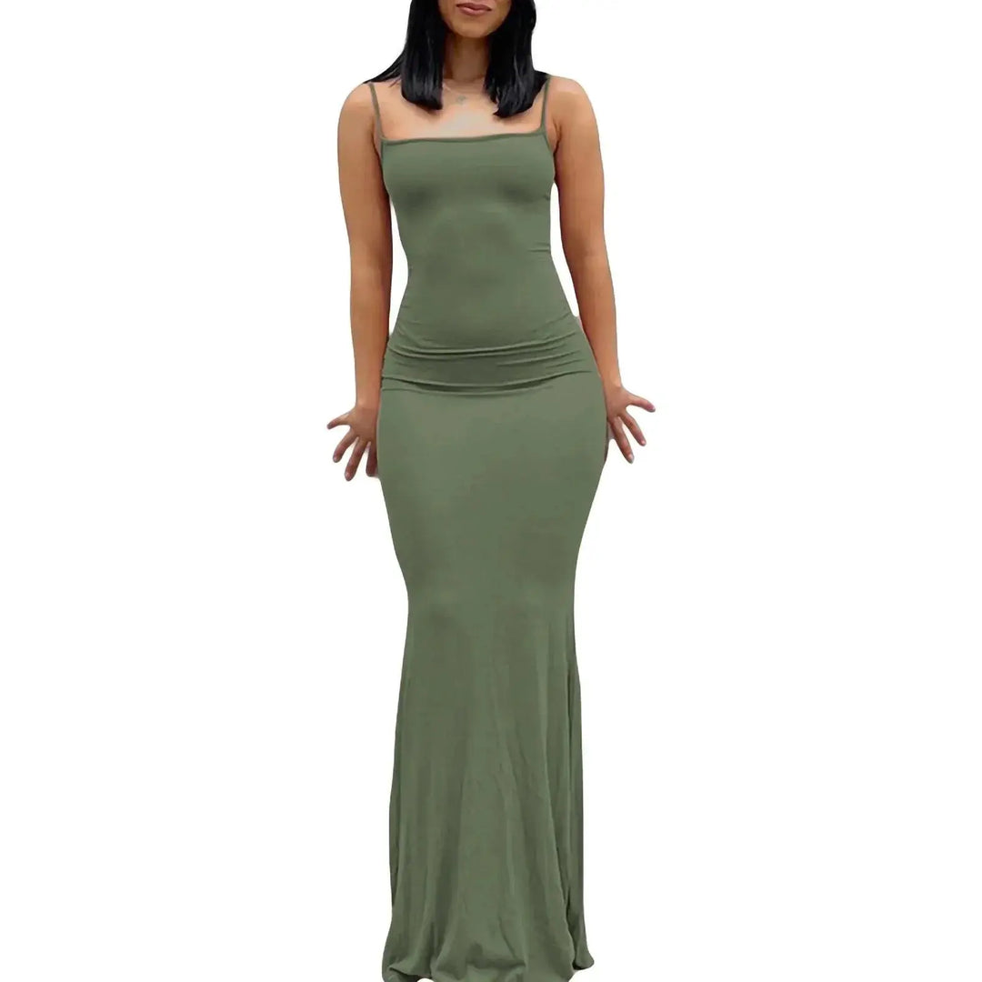 Y2K Sexy Bodycon Long Dress Elegant Summer Evening Wear